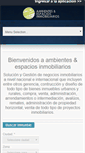 Mobile Screenshot of ambientesyespaciosinmobiliarios.com